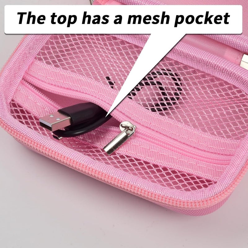 Grapsa Digital Camera Case Compatible with TEBNGIHNM for Duluvulu for Oiadek for zheozeig for Zostuic for Toiauaha 4K Vlogging Camera. Storage Holder Bag for Canon PowerShot (Box Only) - Pink - Image 4